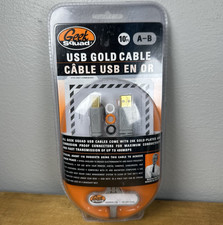 Geek Squad USB Gold Cable USB EN OR 10'  A-B GS-10UAB Brand New SEALED picture