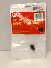 Set of 2 QVS USB-C Angle Adapters, USB 3.2 10Gbps 100-Watts picture