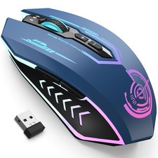 UHURU Wireless Gaming Mouse, Rechargeable 10000 DPI LED PC Mouse picture