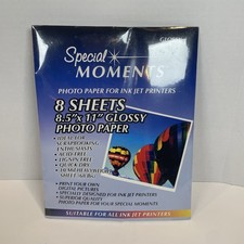 Special Moments Photo Paper For Ink Jet Printers 8 Pks-8 Sheets 8.5 x 11 Glossy picture