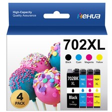 4PK 702XL T702XL Ink Cartridges for Epson 702 WorkForce WF-3720 WF-3730 WF-3733 picture