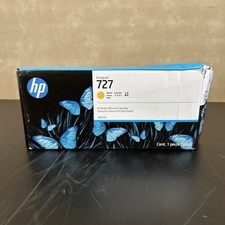 Genuine HP 727 Yellow 300ml F9J78A DesignJet T1500 T920 T2500 EXP 8/2028 picture