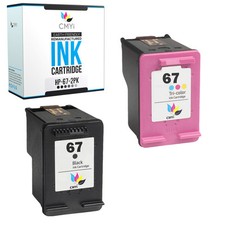 Compatible HP 67 Black Color Ink Cartridges Lot Combo Pack picture