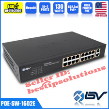 BV-Tech SW-1602 18Ports PoE+ Switch (16 PoE+ Ports | 2 Gigabit Ethernet uplink) picture