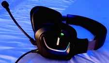 AIHOOR LED Gaming Headphones W/ USB PLUG, MICROPHONE & A Volume Controller picture