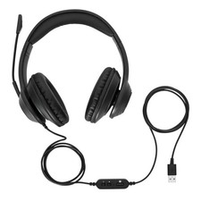 Targus AEH102 USB Wired Stereo Headset Plug & Play, Soft Ear Cups, Boom Mic picture