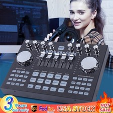 Voice Changer Digital Live Sound Card For Live Streaming Audio Mixer Broadcast picture