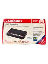 U.S. Robotics 5686E External 56K Faxmodem w/ Adapter V.92 & V.90 - New, Open Box picture