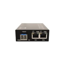 2 PoE Port Gigabit PoE/PoE+ Single Mode LC 1310nm Fiber Media Converter - Sup... picture
