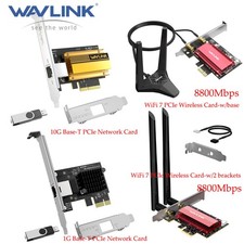 WAVLINK Base-T Network Card M.2 PCIe WIFI 6/7Card LAN Adapter 1000/2500/5000Mbps picture