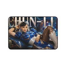 Neoprene Desk Mat Featuring Chun-Li, Mouse Pad and Workstation Accessory picture