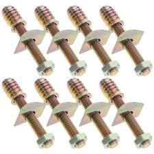 8Sets Bed Frame Hardwares Replacement Kit with Iron Bolts Nuts Multi Color picture