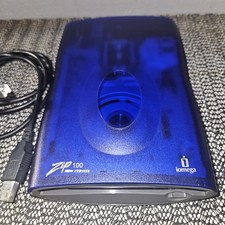 Iomega Zip 100 Z100USBS USB Powered External Drive 100MB Blue picture