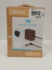 Inland T6 65W Laptop Power Adapter With 3 Adapter Tips picture