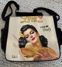 Mobile Edge CuteBug Retro 1940s Girl Messenger-PC Bag Compatible W/ MacBook picture
