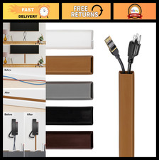 Flexible TV Cord Hider - Slim Silicone Cable Raceway, Self-Adhesive Wire Cover, picture