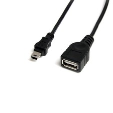 StarTech.com 1 ft Mini USB 2.0 Cable - USB A to Mini B F/M - USB cable - USB (F) picture