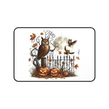 Fall Owl Desk Mat AOP Autumn Cute Bird Owl Large Desk Pad picture