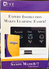 DIVE Expert Instruction Lessons Saxon Math 8/7 3rd Third Edition DVD - VG picture