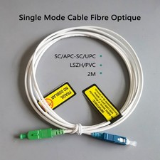 Fiber Optic Patch Cable SC/APC-SC/UPC Indoor FTTH LSZH G657A2 2M Simplex Mode picture