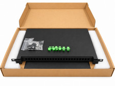 24 Port SC/APC Fiber Patch Panel 1U 19