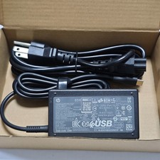 Genuine OEM 65W USB C Type C AC Adapter Charger HP EliteBook x360 830 840 850 G5 picture