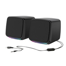 For Desktop 1 Pair USB Powered Computer Speakers with Clear Crisp Sound Quality picture
