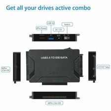 USB 3.0 to IDE&SATA Converter External Hard Drive Adapter Kit 2.5