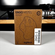 Logitech ERGO M575S Wireless Ergonomic Trackball 5 Buttons White Mouse 2.4GHz  picture