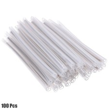 100 Pcs 40mm x 1mm Fiber Optic Fusion Splice Protector Tube Sleeve Steel Rod picture