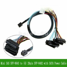 SFF-8643 TO SFF-8482 Computer Hard Drive Data Cable Mini SAS Line 1m picture