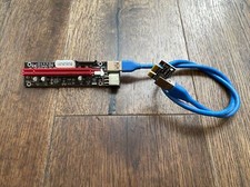 Ubit PCI-E GPU Riser Express Cable 16X to 1X (6pin / MOLEX/SATA) picture