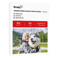 Lot Koala Double Sided Glossy Photo Paper 8.5x11 80lb Thick Card Paper Inkjet picture