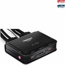 TRENDnet TK-220DPi, 2-Port 4K DisplayPort KVM Switch picture