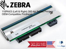 Zebra 110PAX3 (Left and Right) 300 dpi Compatible Printhead (43038M) picture