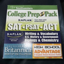 SouthWestern Advantage College Prep Pack KAPLAN ACT SAT TEST PSAT Guides Win CD picture