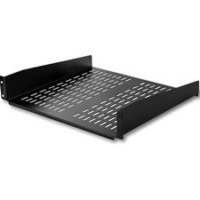 StarTech 2U Vented Rack Shelf - 16in Deep, Heavy-Duty Steel, For Network Gear picture