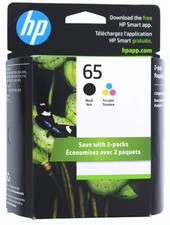 HP Ink Cartridge 65 Black + 65 Tri-Color picture