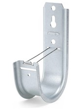 48 Pack 2-Inch Galvanized Steel J-Hooks with Retainer Clips - Heavy-Duty Cab... picture