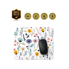 Versatile 7.87x9.45 Floral Mouse Pad - Washable & Anti-Slip for Daily Use picture