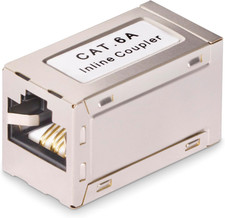 Startech Cat6A Keystone Coupler, RJ45 F/F Inline, T568B, Shielded picture