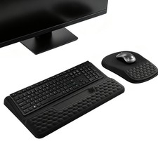 2 in 1 Ergonomic Keyboard Wrist Rest & Mouse Pad Set Adjustable Angle Keyboar... picture