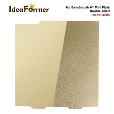 New Smooth PEI+Textured PEI Build Plate 184x184mm for Bambu Lab A1 Mini Printer picture