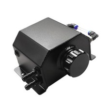 1L Coolant Overflow Tank, Aluminum Radiator Tank Coolant Overflow Black picture