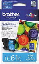 New Genuine Brother LC61 Cyan Ink Cartridge  MFC-255CW MFC-290C picture