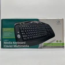 Logitech Desktop Media Keyboard Brand New Vintage picture