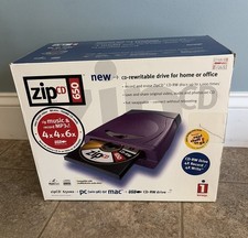 IOMEGA ZIP CD USB ZIP CD 650 DRIVE NEW In Box With Power Cord Instructions picture