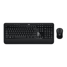 Logitech Advanced Combo Wireless Keyboard and Mouse, Black picture