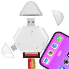 FLEAVER Triangle USB Type C Memory Card Reader for iPhone iPad support SDTF Card picture