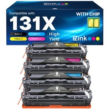 Ez Ink 131X Toner Cartridge 4 Pack Compatible Hp Laser Printer High Yield picture